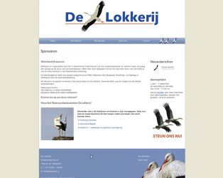 website voor Ooievaarsbuitenstation De lokkerij: ontwerp, bouw, onderhoud website voor Ooievaarsbuitenstation De lokkerij