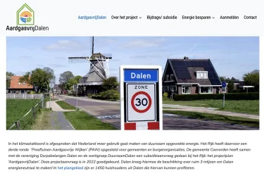 Website AardgasvrijDalen